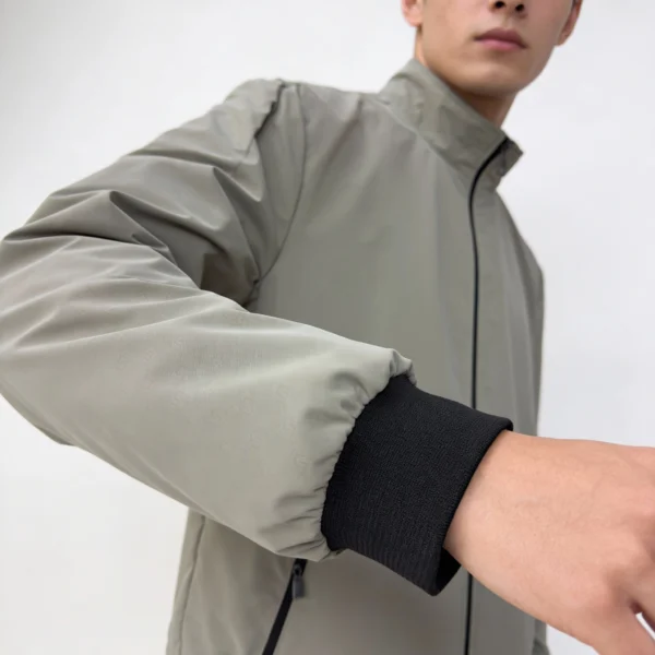 Casual and outdoor men’s jacket in beige, warm and comfortable